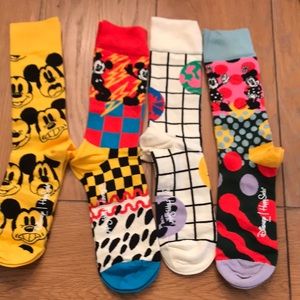 Disney Happy Socks. 4 socks, NWT.